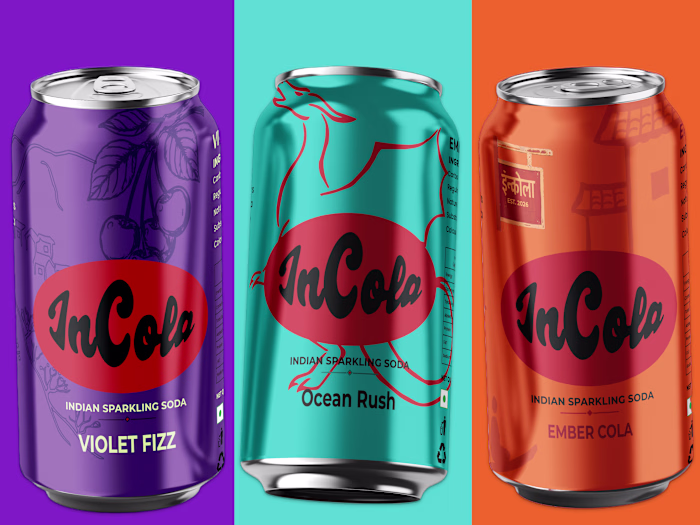 InCola Brand identity and packaging