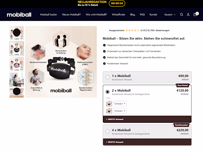 E-Commerce Product Page | Shopify
•Designed