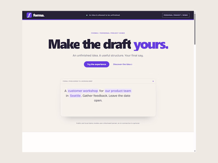 Forma — AI-Assisted Product Intake Workflow