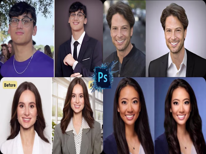 Headshot retouch and portrait editing