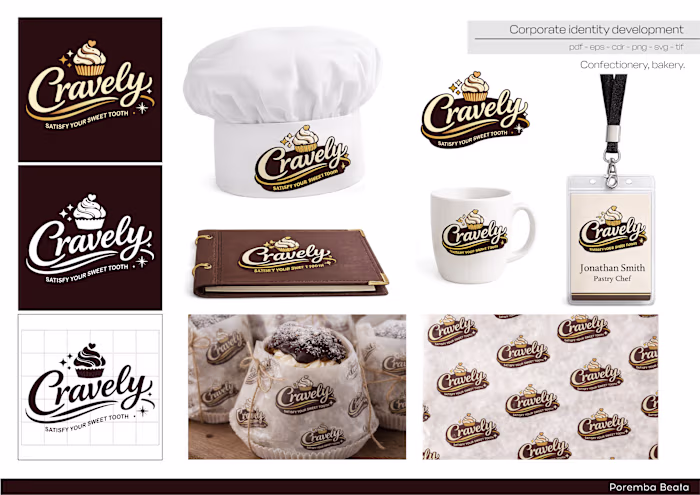 Design of logo and corporate identity elements