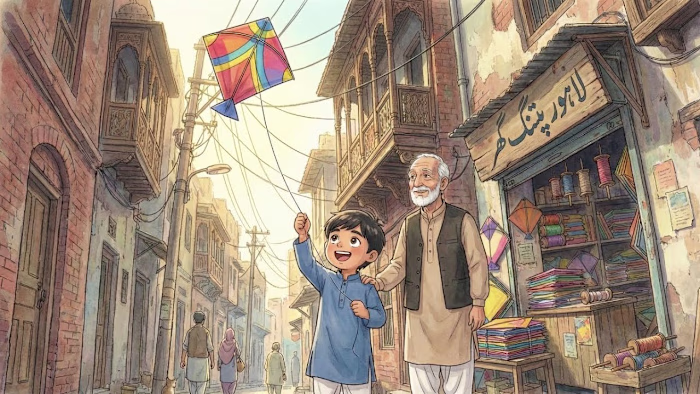 “The Kite Maker of Old Lahore: A Heartwarming Journey”|Ghibli Animated Cartoon |