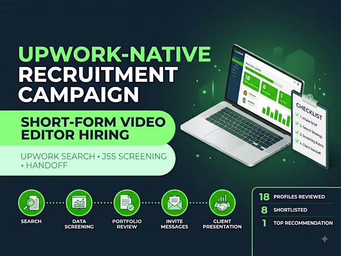 Freelancer Sourcing & Upwork Talent Search Strategy