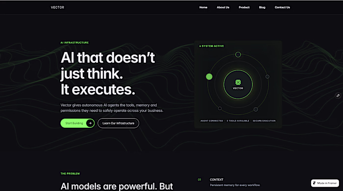 A conversion-focused Framer template designed