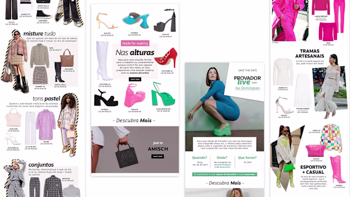 Creative Layouts for fashion newsletters