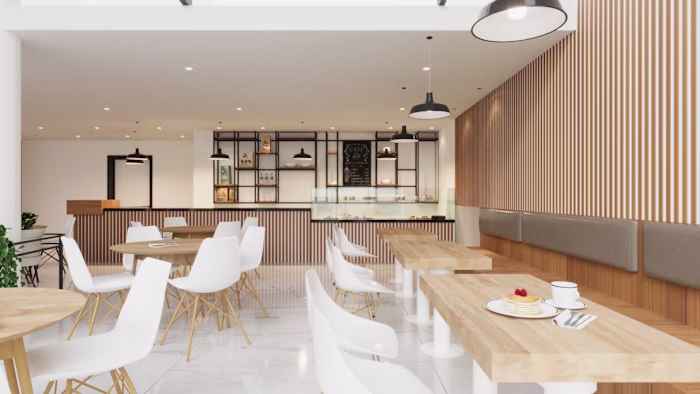 Minimal Café Interior Design 