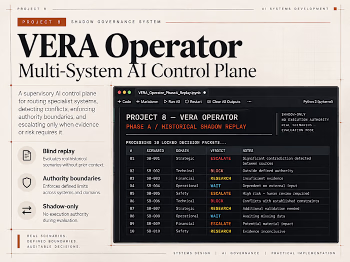 VERA Operator — Multi-System AI Control Plane