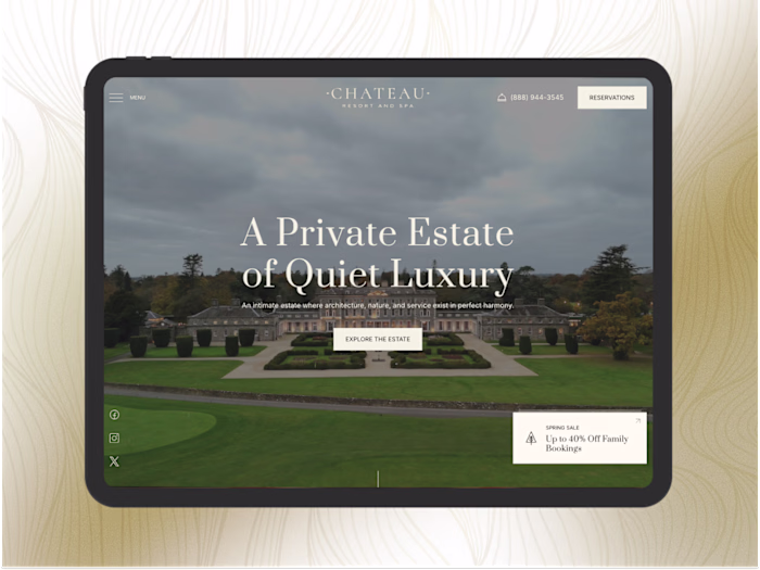 Framer design for hotels & resorts