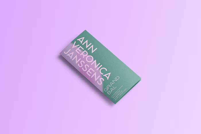 ART EXPOSITION LEAFLET                  (personal project)