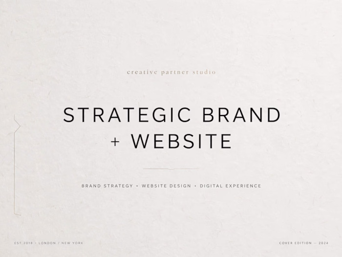 Strategic Brand + Website +