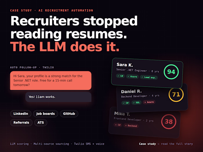 AI Recruitment Engine: LLM Resume Scoring and Outreach