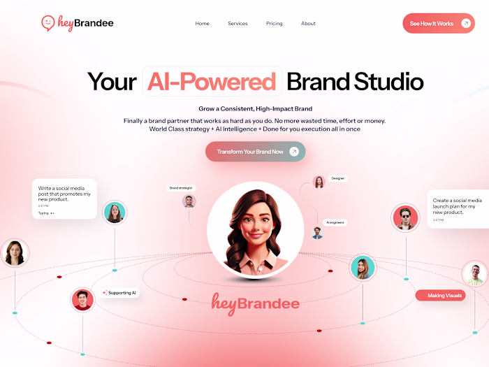 HeyBrandee (SaaS) Website Redesign & Build