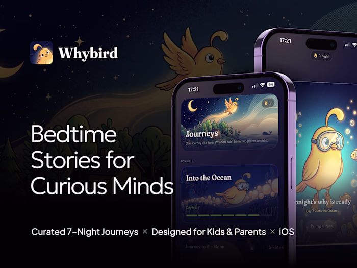 Whybird — Bedtime Stories iOS App