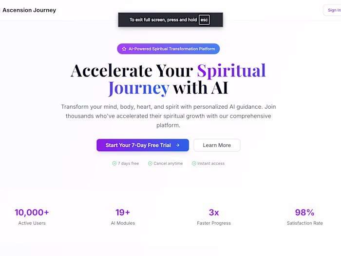 Ascension Tracker - Spiritual Wellness Platform