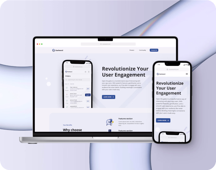UseAward Landing Page