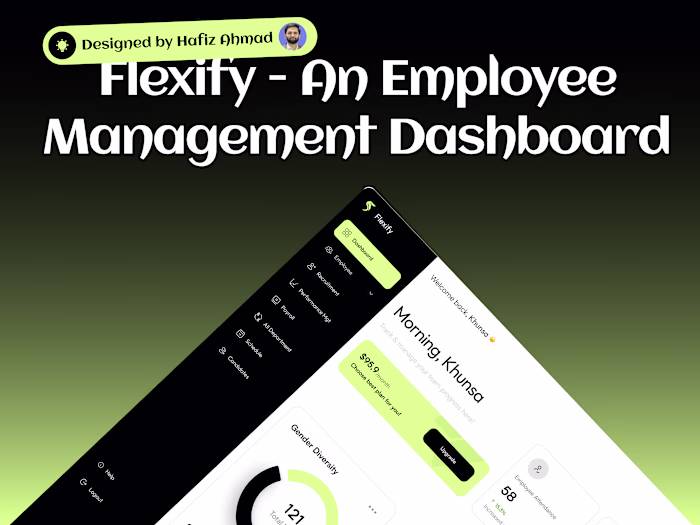 User Interface Design for Flexify Admin Management Software