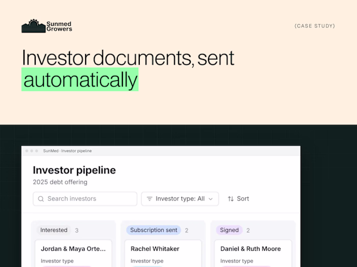 Investor Pipeline with Automated PandaDoc Packets