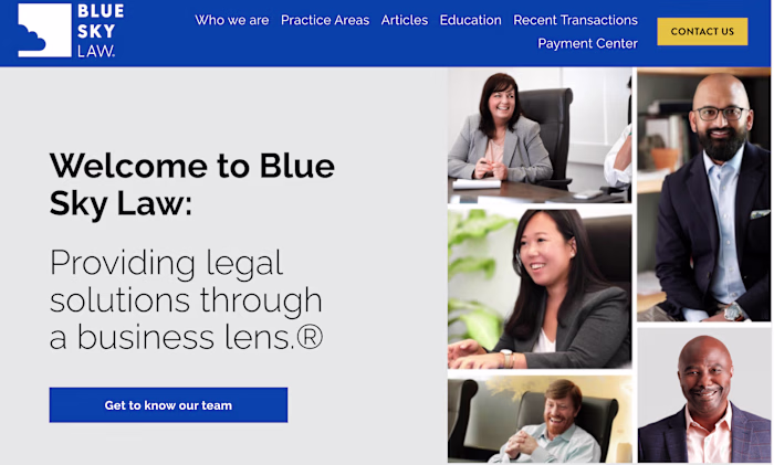 Website Copywriting for Blue Sky