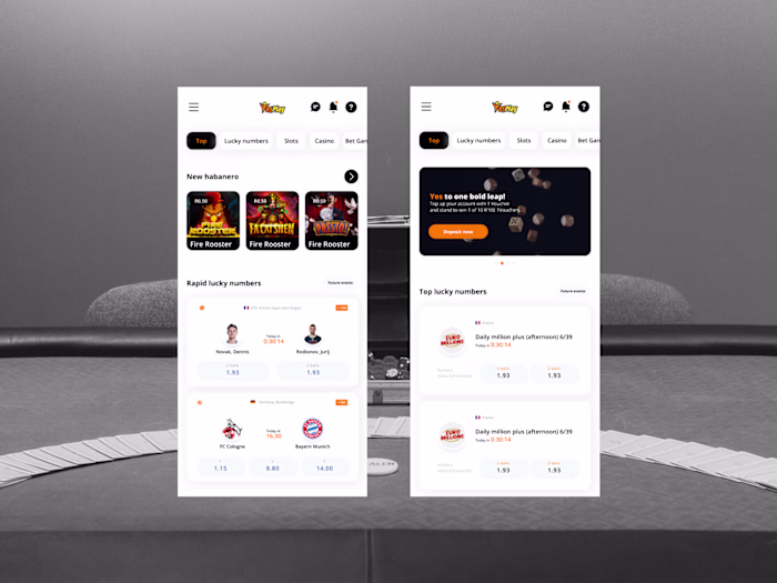 Casino and Sports Betting Platform UX/UI Redesign