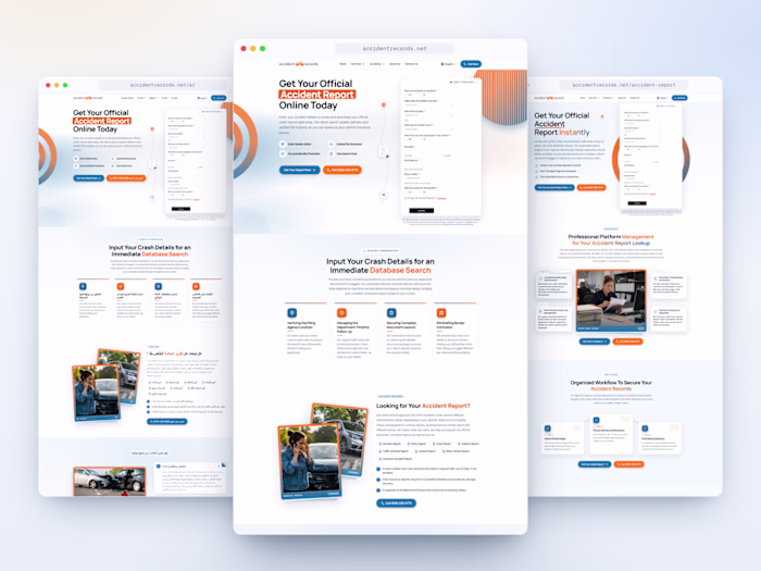 AccidentRecords, Lead Generating Redesign on Squarespace