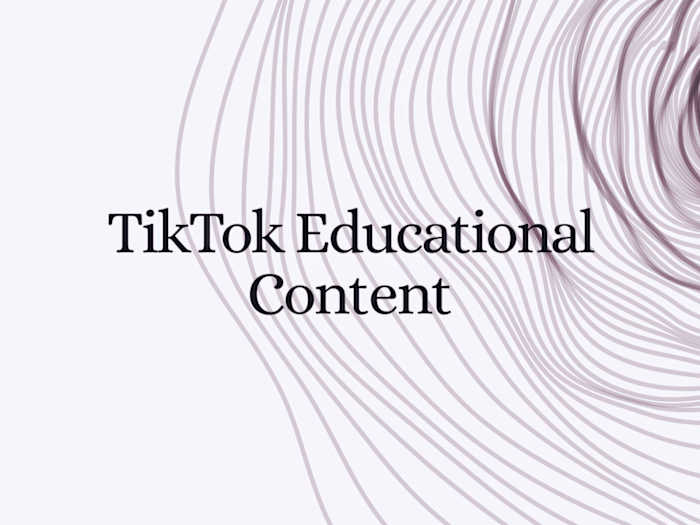 Educational Content Creation | Personal TikTok Account