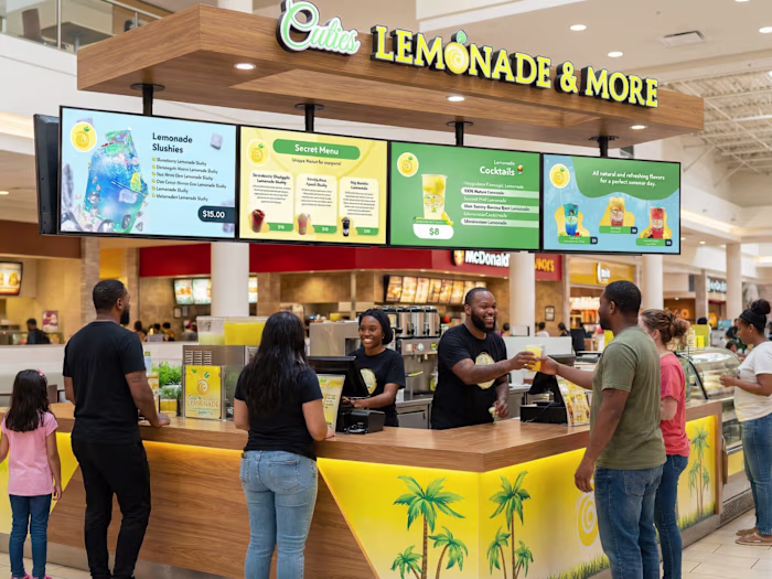 Cuties Lemonade & More Digital Signage