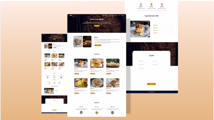 Responsive Restaurant Web Template.