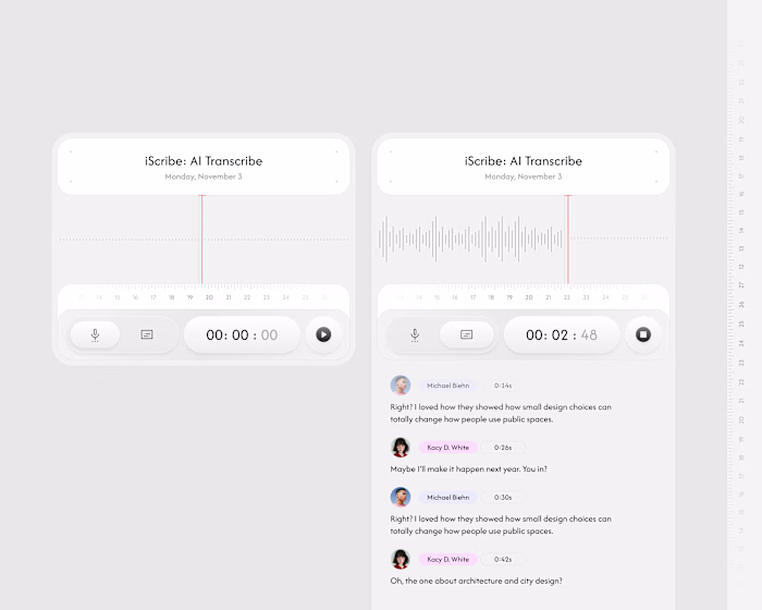 iScribe: AI Transcribe UI

Check out