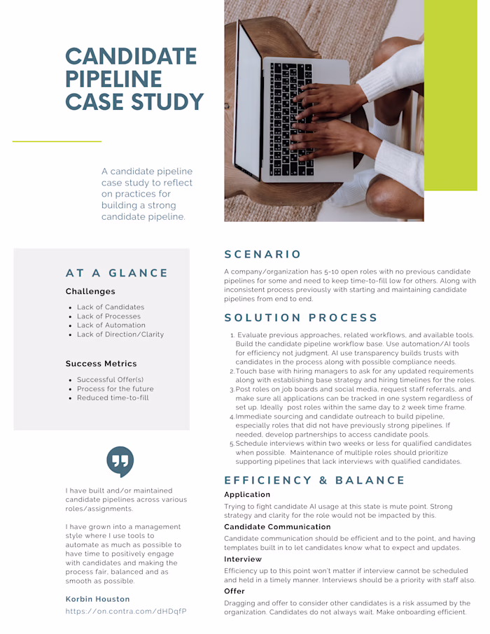 Candidate Pipeline Case Study