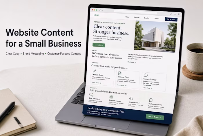 Website Content for a Small