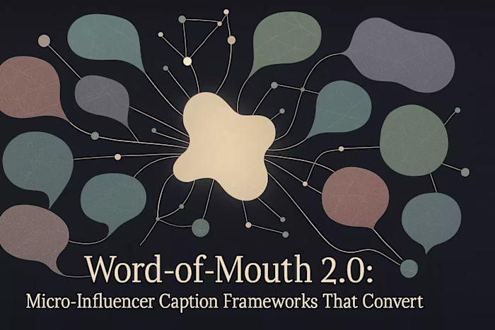 Word-of-Mouth 2.0: Micro-Influencer Caption Frameworks That Convert