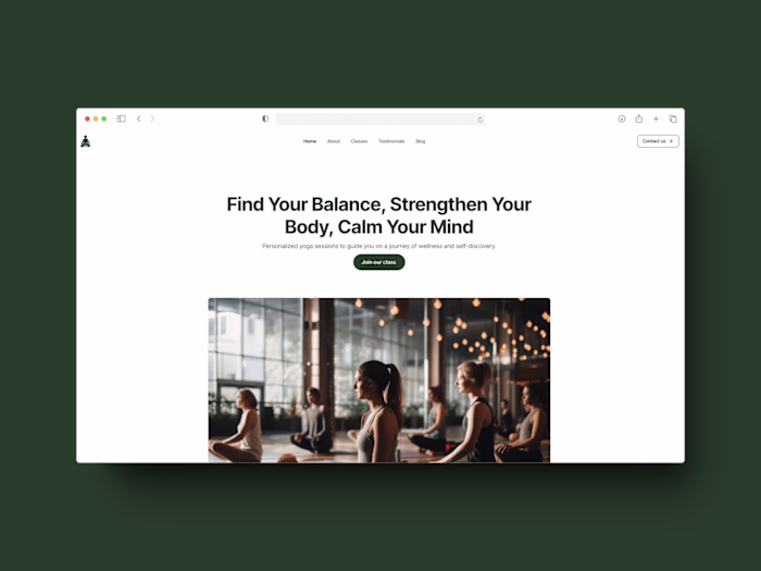 Yoga Therapy Website Framer