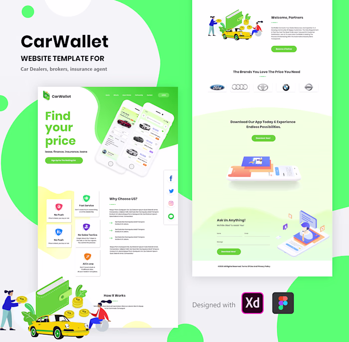 CarWallet website & Mobile Apps