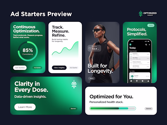 Premium Logo & Mini Brand System for Optimized Human