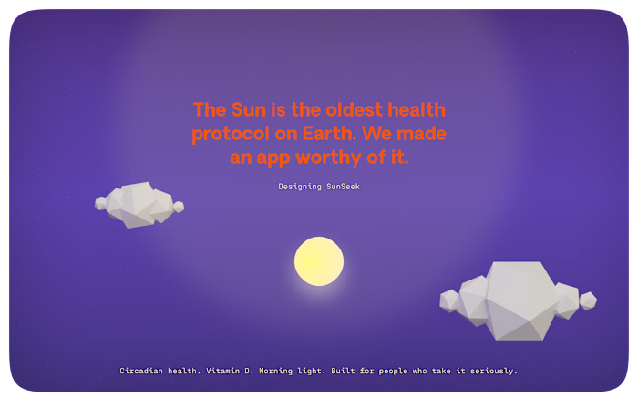 SunSeek — Sunlight Tracker Mobile App Design for iOS