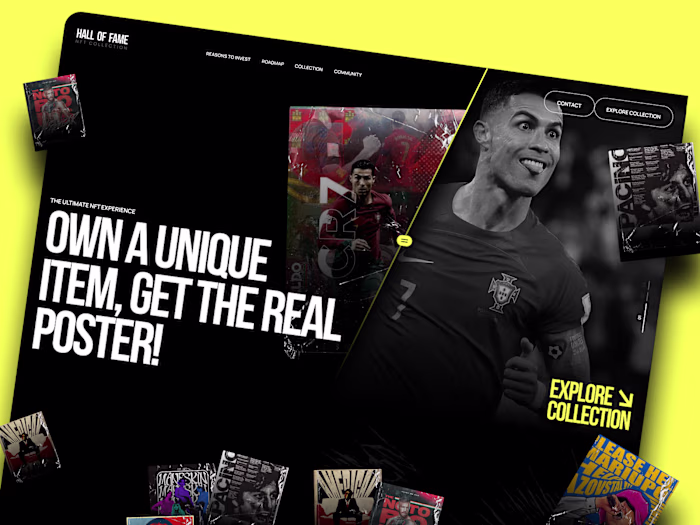 Hall of Fame | NFT Collection Landing Page 