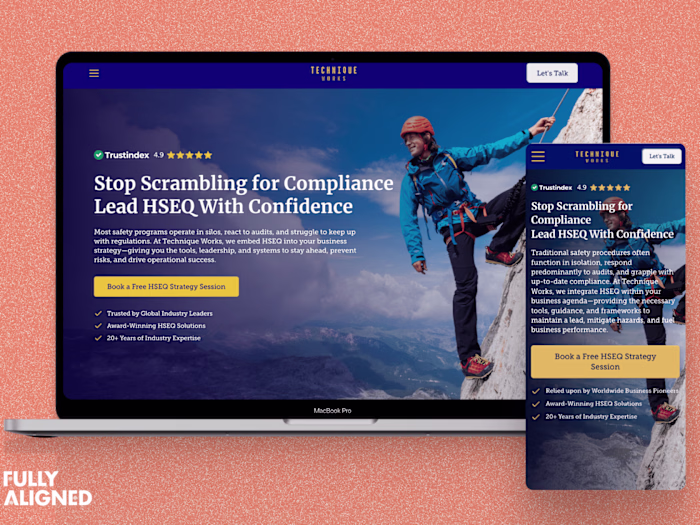 HSEQ Consulting Business Website Redesign and Development 