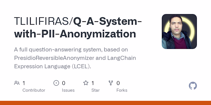 Question-answering system with PII anonymization