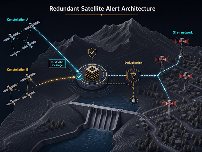 Resilient Satellite Emergency Alert Architecture