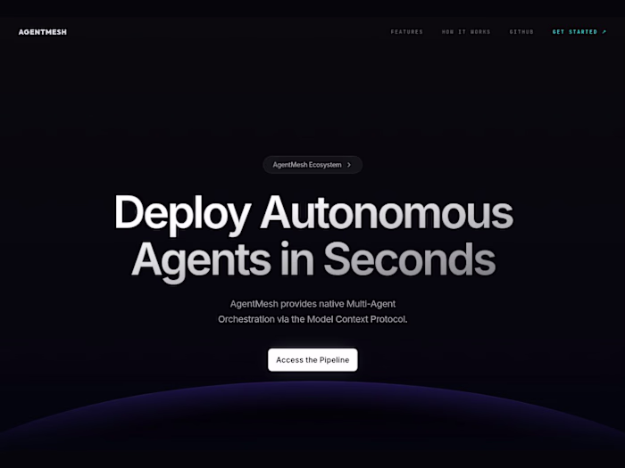 AgentMesh — Visual Multi-Agent Orchestration