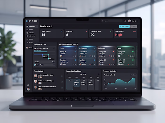 Synthesis - Project Management Dashboard