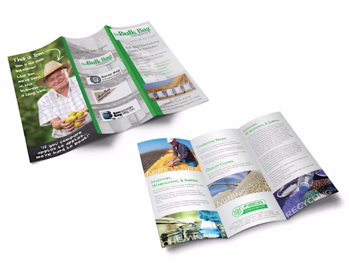 Brochure and Trade Show Backdrop Design