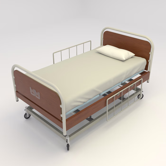 Classic Hospital Bed — 3D Prop