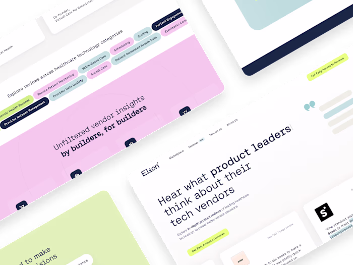 Interactive SaaS Landing Page for Elion