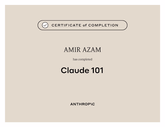 Anthropic Academy – Claude 101
