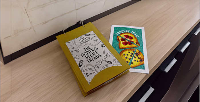 Recipe book design