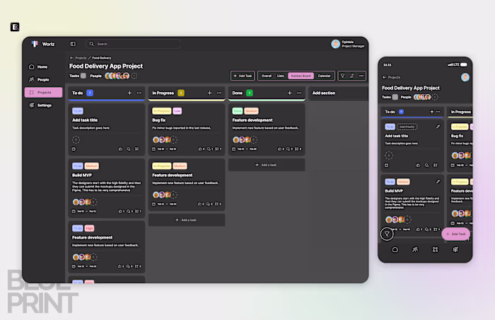 Worlz – Project Management Dashboard