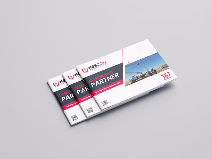 First-Ever Corporate Profile Design – NESCON (Est. 1958, Libya)
