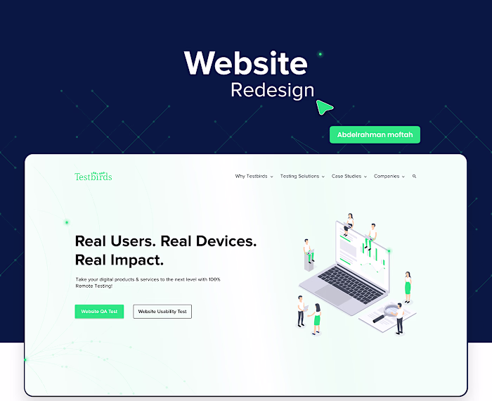 Test Birds Website Redesign