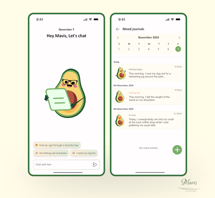 AvoBuddy Your Daily Mood Tracker and emojis